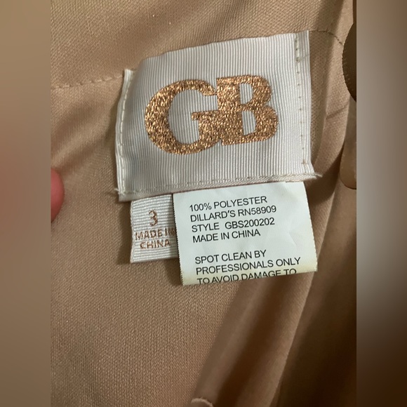 NWT GB bronze prom dress sz 3 - Picture 7 of 7